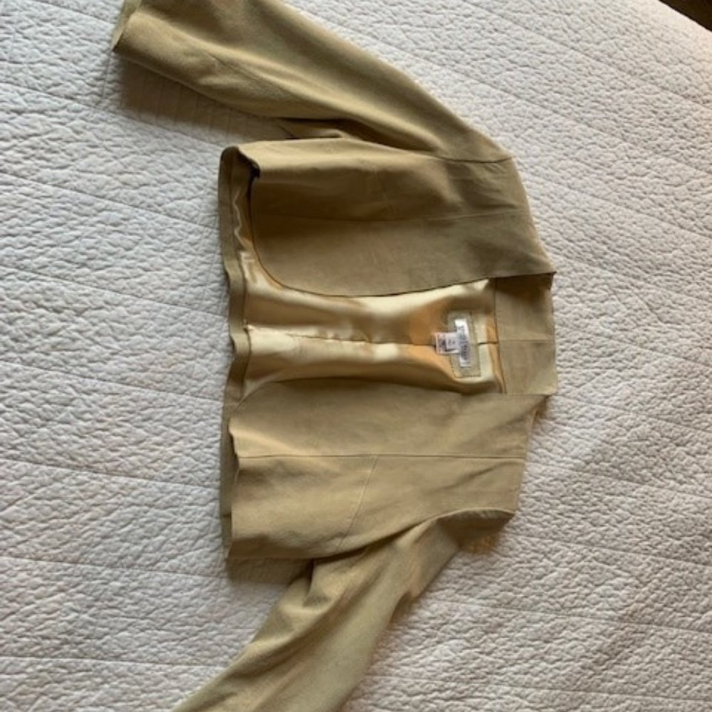 Bolero suede tan jacket